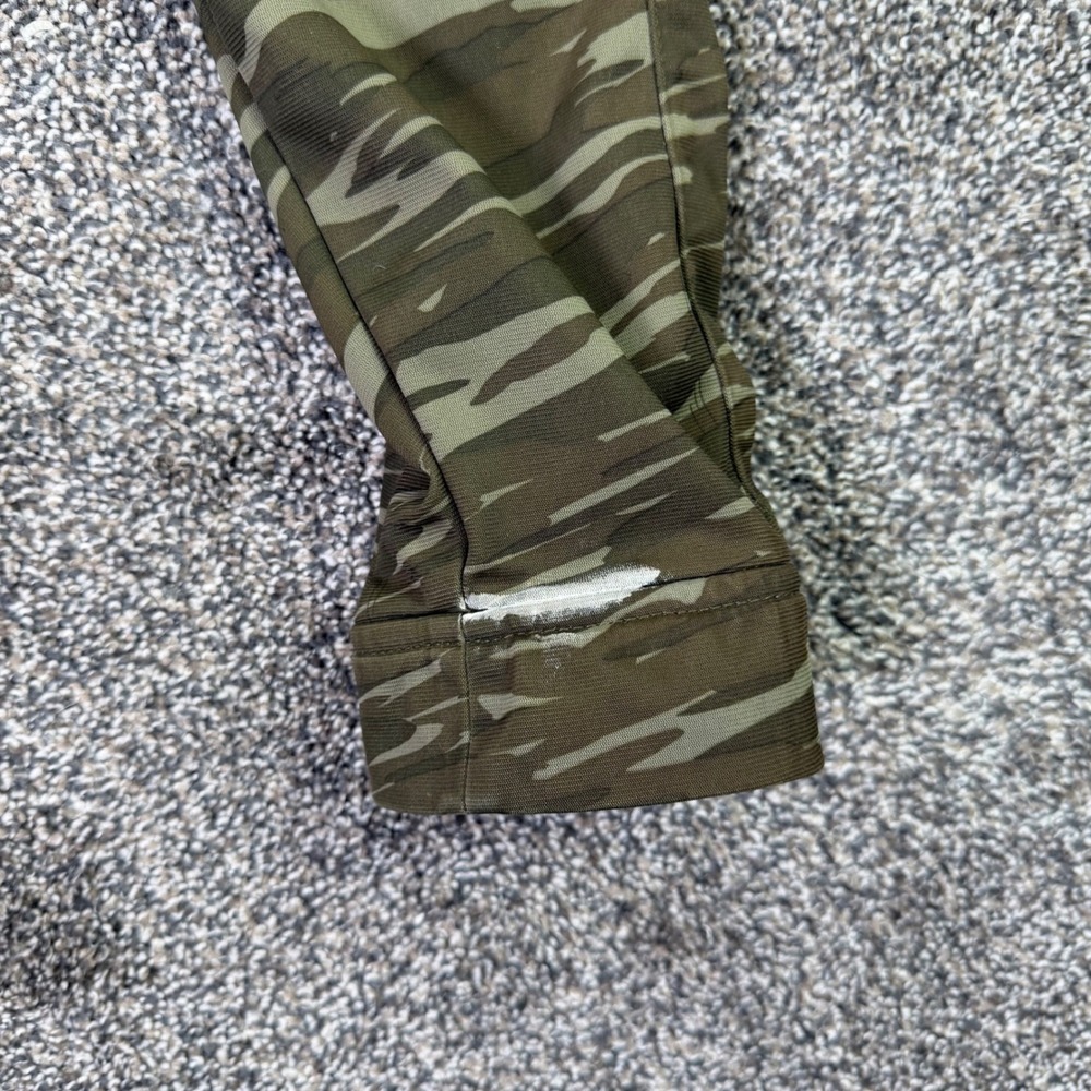 686 Tiger Stripe Camo Full Zip Fleece Jacket Mens XL Green Utility Techwear - Picture 7 of 16